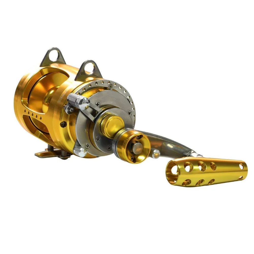 Gomexus Trolling Fishing Saltwater Reel Offshore Tournament Game Solid Powerful Extra Smooth 50W 97lbs 10 Year Test offshore