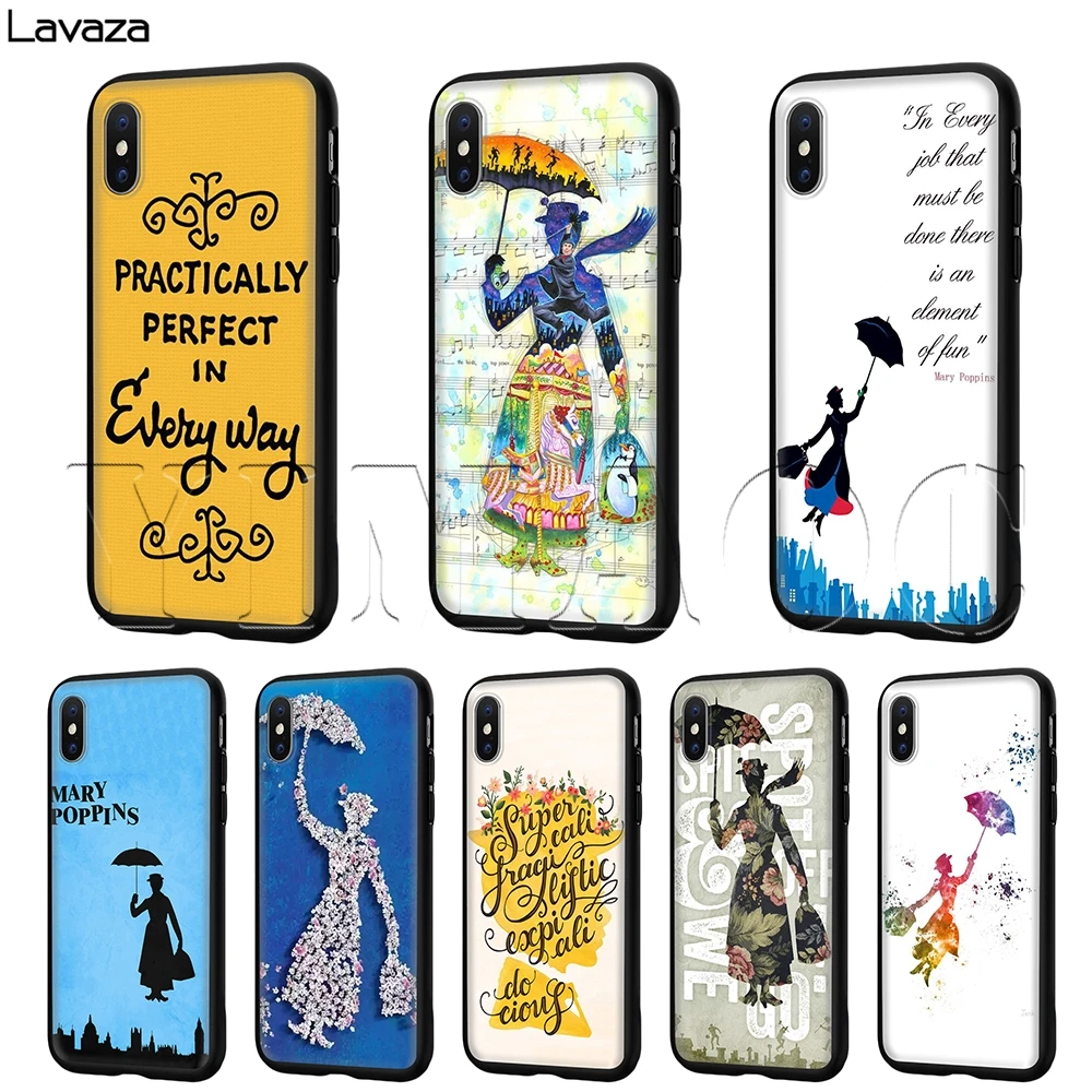 

Lavaza Mary Poppins Case for iPhone 11 Pro XS Max XR X 8 7 6 6S Plus 5 5s se