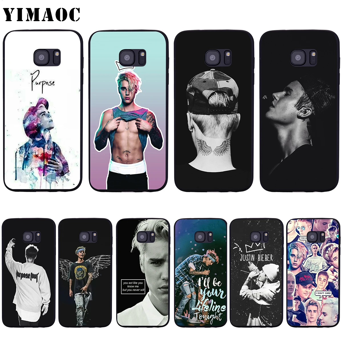 YIMAOC Justin Bieber Soft Silicone Case for Samsung Galaxy S6 S7 Edge S8 S9 Plus A3 A5 A6 Note 8 9