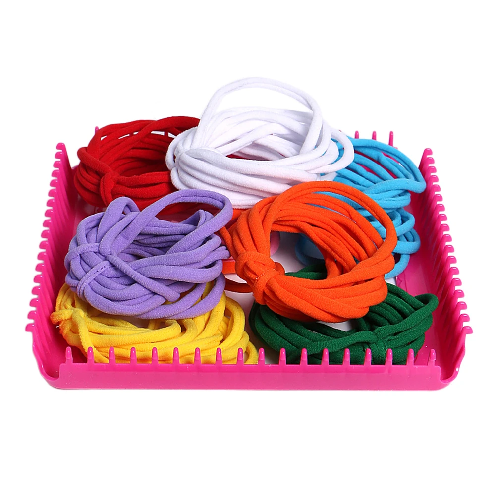 Stretchy Braided Crafts Loops Toy Accessories DIY Woven String Elastic N Loom Refill Braided Loops For Children Kids Without Box