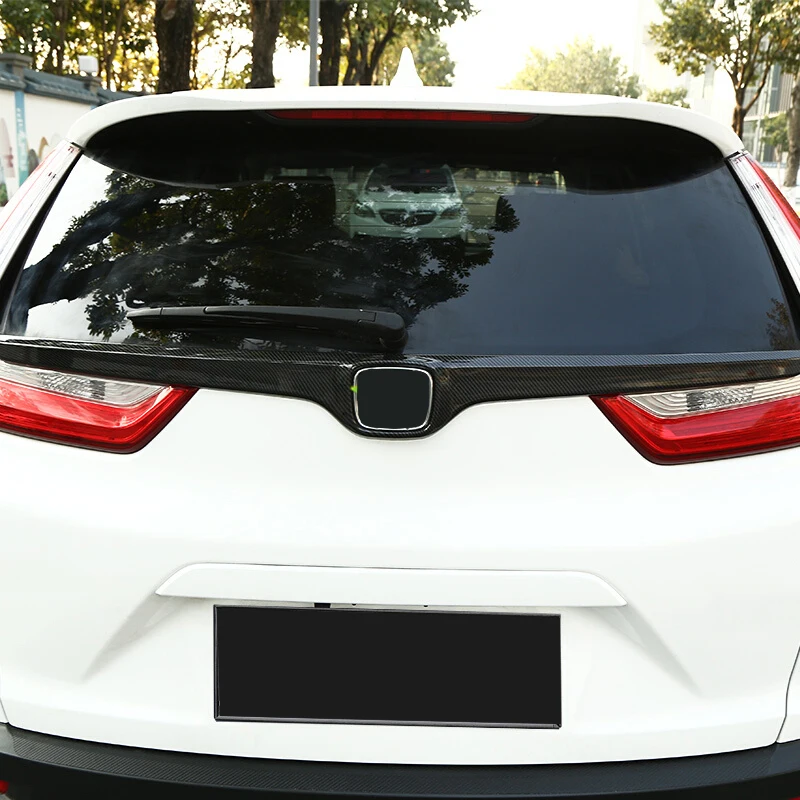 

Trunk Door Logo Frame Trim For Honda CRV 2017 Exterior Rear Car Trunk Tailgate Plate Panel Decoration Sticker Cover For CRV 2018