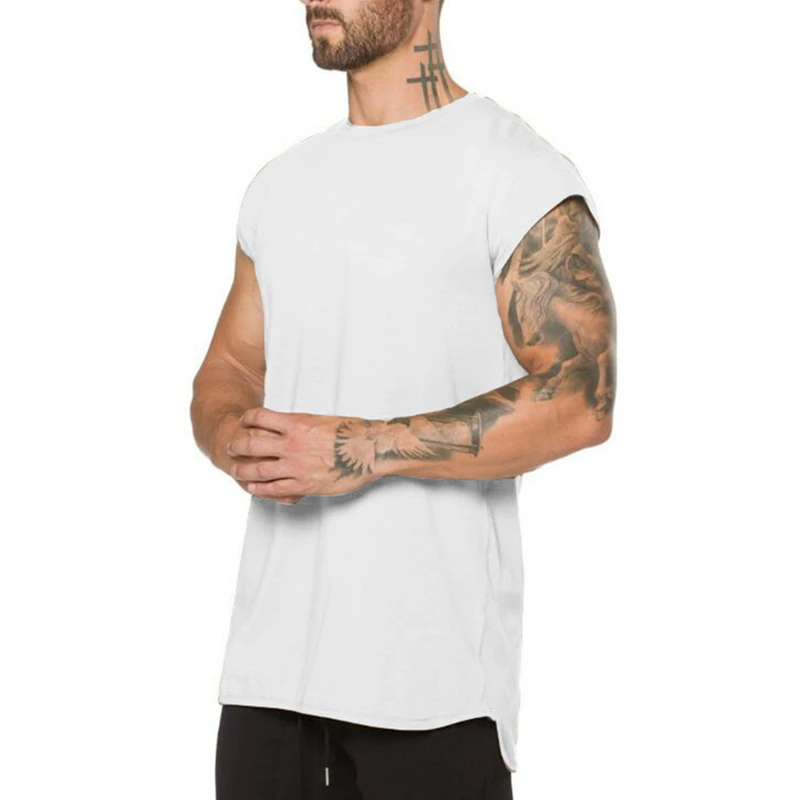 Спортивная футболка для мужчин, рубашки для бега, хлопок, короткий рукав, Рашгард, футболка, Мужская тренировка, одежда для фитнеса, футболка для бега
