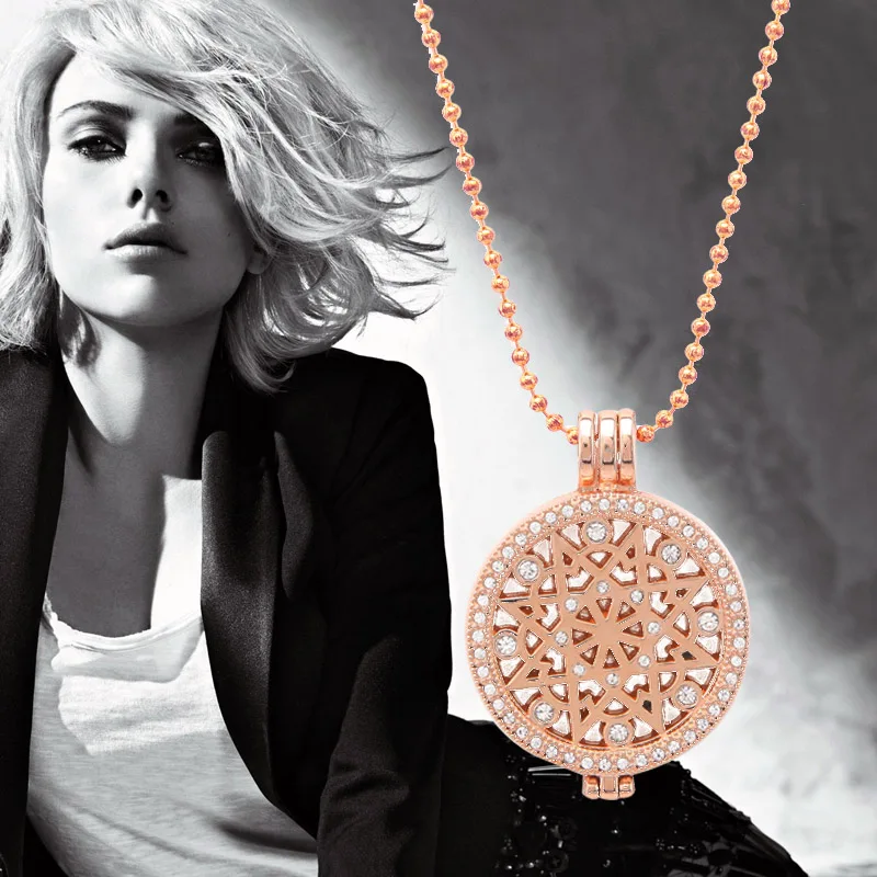 SOMSOAR Jewelry 35mm Sunflower Coin Disc Set 1pcs My Coin Pendant