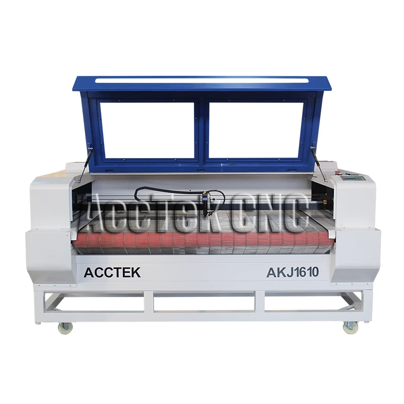 

Wholesale AKJ1610 cnc machine cutting fabric laser cutting machine with auto feeding device
