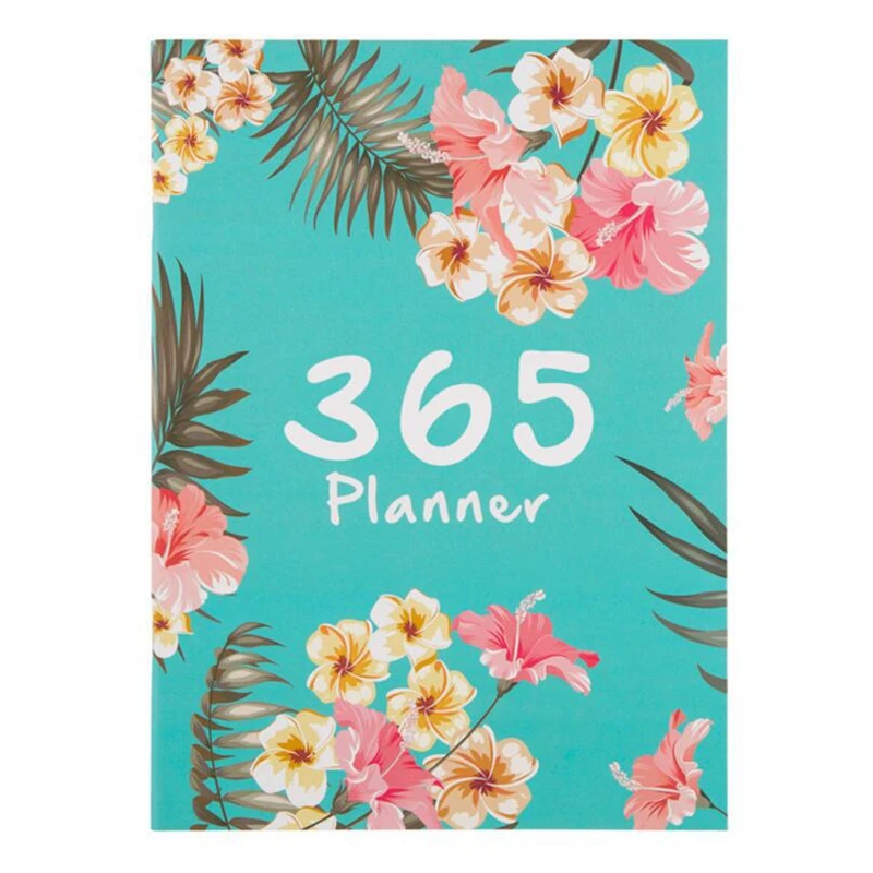 a4 bullet journal notebooks 365 days cute flower diary weekly cute weekly school planner