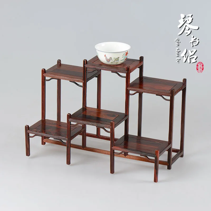 

Rosewood front desk Shelf curio base wood crafts