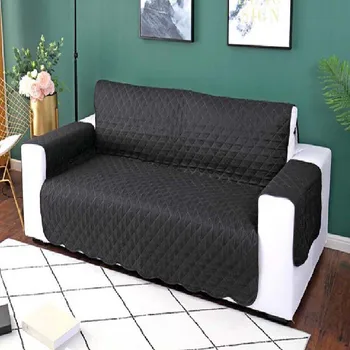 

1/2/3 Seat Solid Non-slip Sofa Cover Waterproof Slipcover Furniture Protector Polyester Fabric Prevent Pets Cats Dogs Scratch