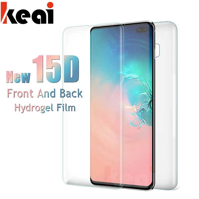 

15D Front And Back Hydrogel Film For Samsung Galaxy S10 Plus HD Screen Protector On The For Galaxy S10 Lite S10E Protective Film