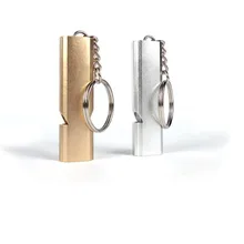 Double hole high frequency metal training competition for whistling outdoor rescue sentry emergency self rescue high whistle