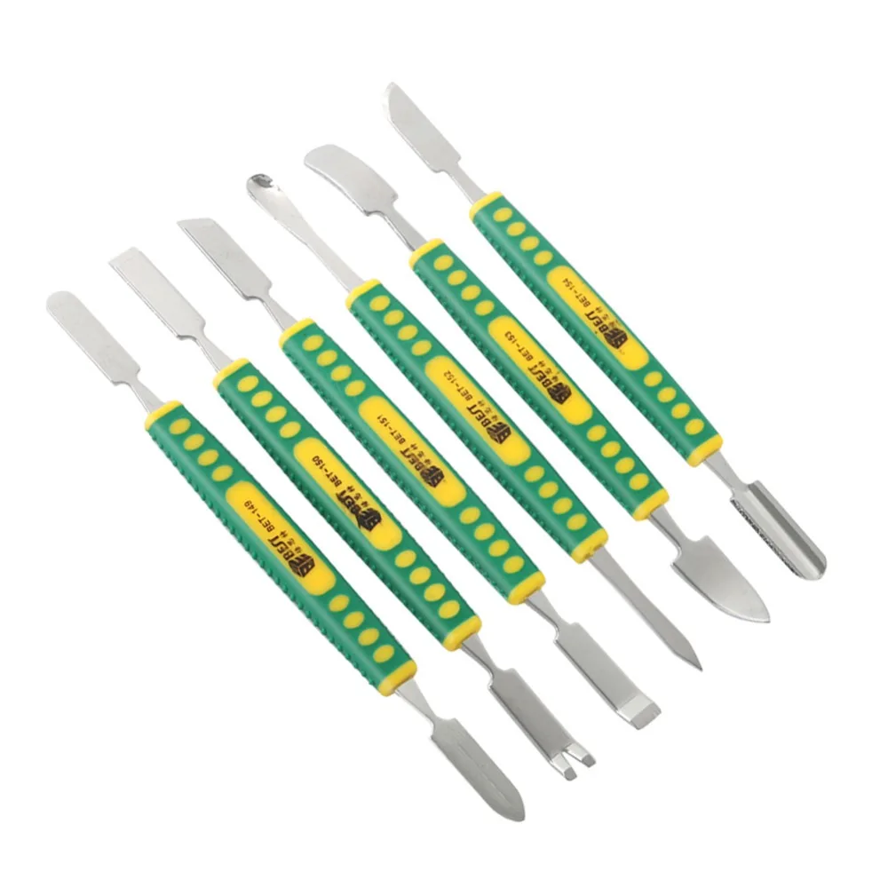 

6 in 1 Metal Spudger Dual Ends Pry Bar Stick for iPad CellPhone Laptop Tablet Computer Watch DIY Repair Opening Hand Tools Set