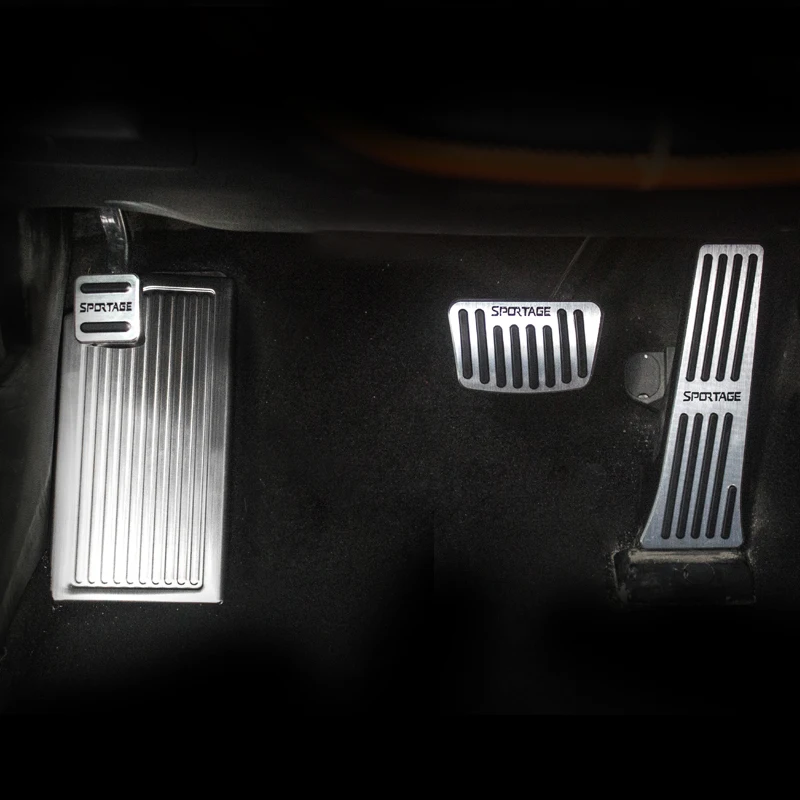 Алюминиевый автомобильный тормоз ножная педаль акселератор отдыха покрытия для педалей Нескользящие Коврик для Kia Sportage 4 аксессуары