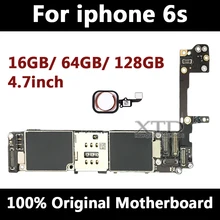 For iPhone 6s Motherboard With Touch ID Original Unlocked Logic Boards For iPhone6s Mainboard 4.7 inch 16g/64g/128g