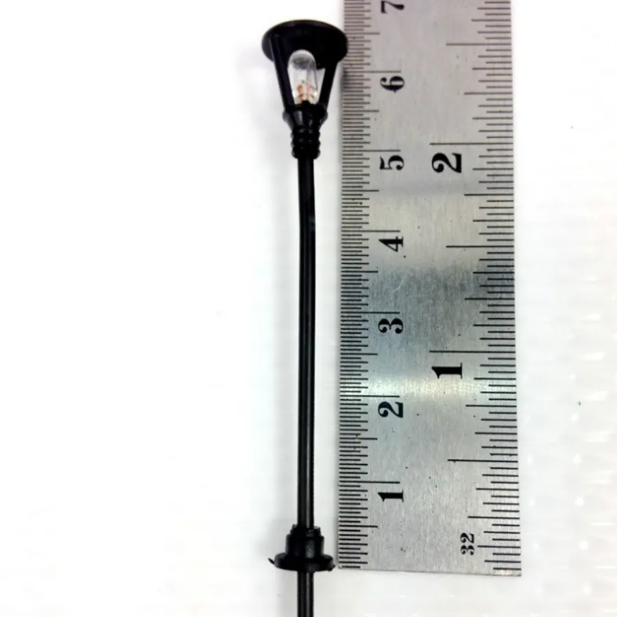 

50pcs/lot architectural scale Building model materials sand table single head luminous street light black garden light
