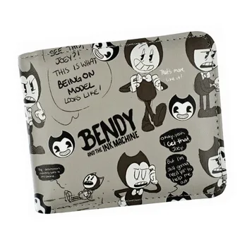 

Game BENDY AND THE INK MACHINE Short Wallet Anime Cartoon Wallets Coin Purse