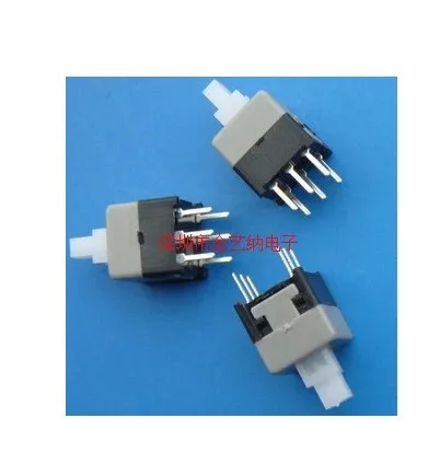 

100PCS/LOT 8.5X8.5MM 8.5 * 8.5MM no lock switch button switch double non-self-locking six feet