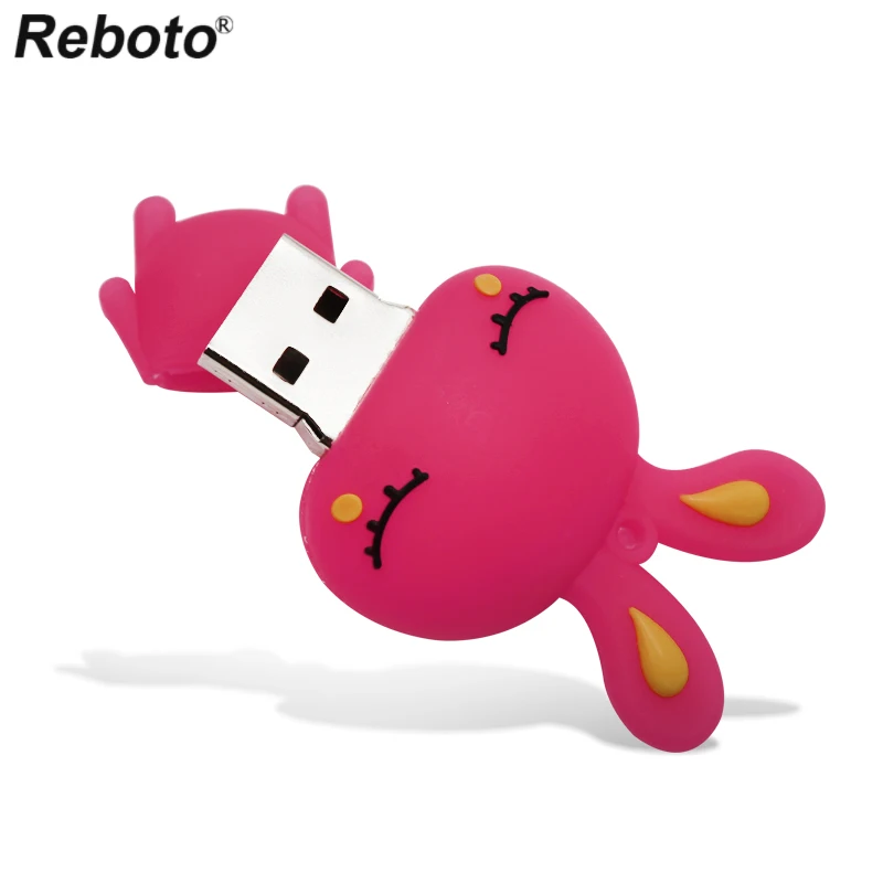 Cartoon Animal USB Flash Drive Little Rabbit Pen Drive Cartoon Rabbit Memory Stick Funny Pendrive 8GB 16GB 32GB 64GB U Disk