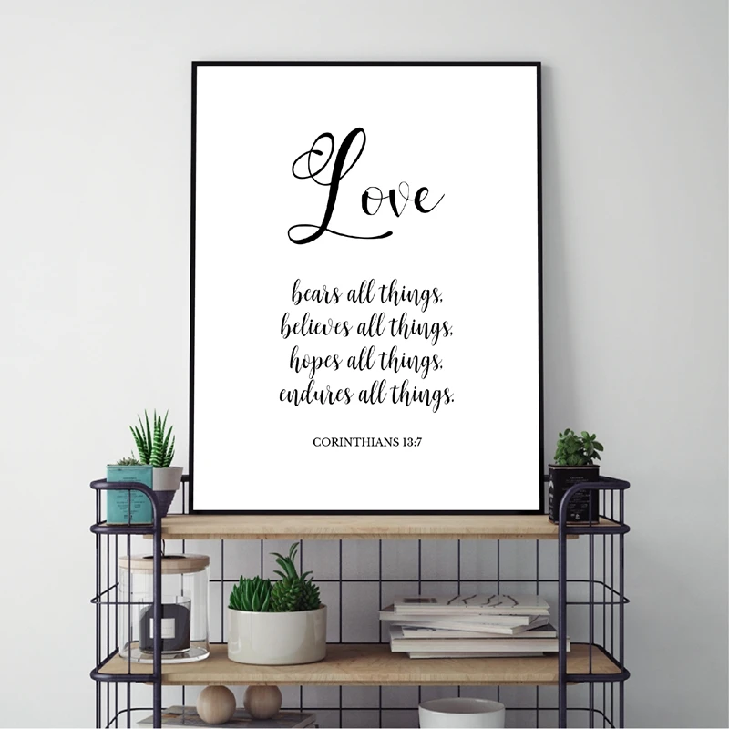 Verses Typography Prints Home Decor