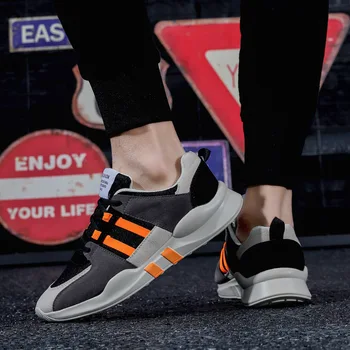 

Shoes men 2019 spring and summer new trend fashion wild men's canvas casual breathable mesh wear resistant daily men's shoes