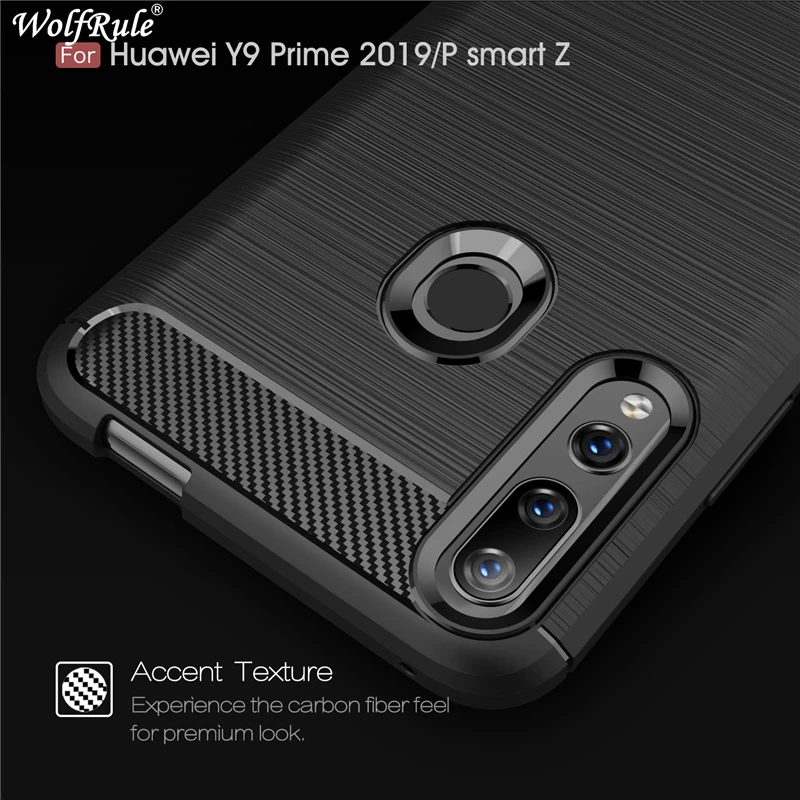 

Case Huawei P Smart Z Case Shockproof Bumper Carbon Fiber Cover For Huawei P Smart Z Cover Coque For Huawei PSmart Z Case Shell