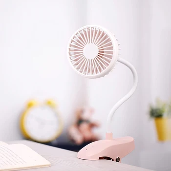 

Portable Rechargeable Fan 5V Flexible USB Cooling Fan For Office Table Clip Fan 3 Color Mini Air Cooler