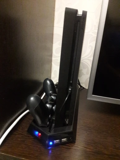 Игра консольная стойка для PS4 Slim консоли вертикальная игровая консольная стойка док-станция с двойной зарядная станция дропшиппинг