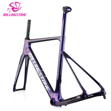 2018 carbon bicycle frames road bike frame disc brake T800 frameset ultralight 1100g 48cm 51cm 54cm seat post matt balck enduro