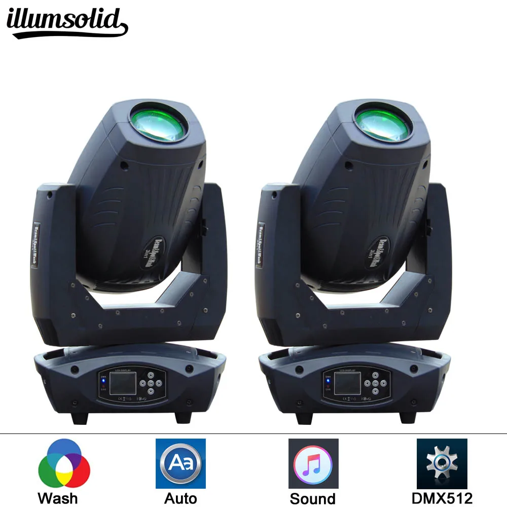 

2 Pieces/lot China supplier factory 200w spot wash 3in1 beam moving head light for sale dj equipment stage lighting