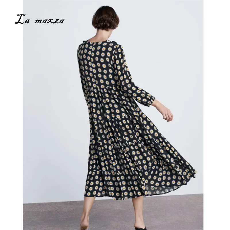 

2019 Women Summer Vintage Elegant Party Night Dresses Loose Casual Bohemian Fashion Maxi Dress