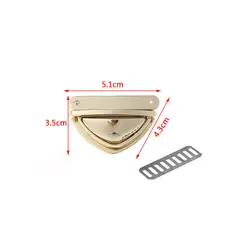 Треугольная Форма застежка поворот замок поворотные замки для DIY сумка кошелек