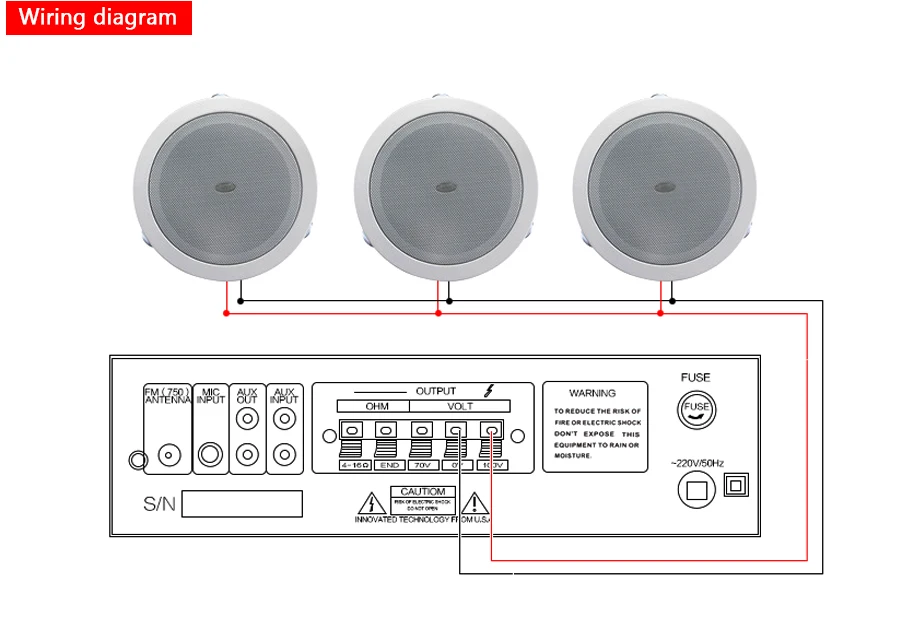 Hifi потолочная акустическая система 5,25 дюймов 6-10 Вт