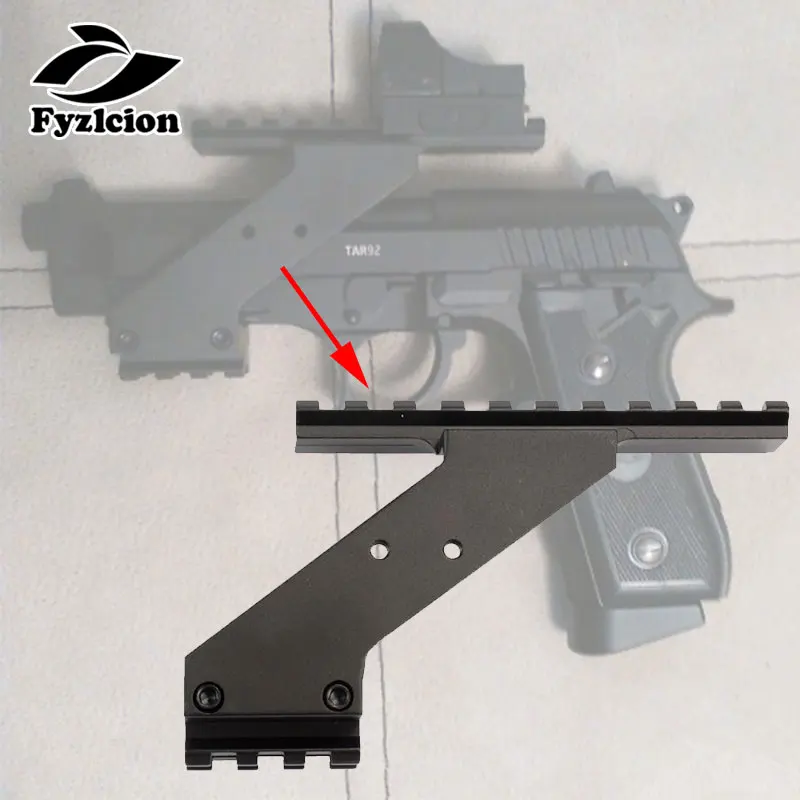 

Tactical hunting accessories Gl Pistol 17 19 20 22 23 30 32 Scope Weaver Picatinny Rail Mount For Flashlight laser scope