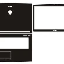 Ноутбука углеродного волокна кожи винила Стикеры Крышка для MSI GE72 GE72VR GP72 GP72X GP72VR GP72M GL72 GL72M GV72 GF72 GF72VR 17,3 дюйма