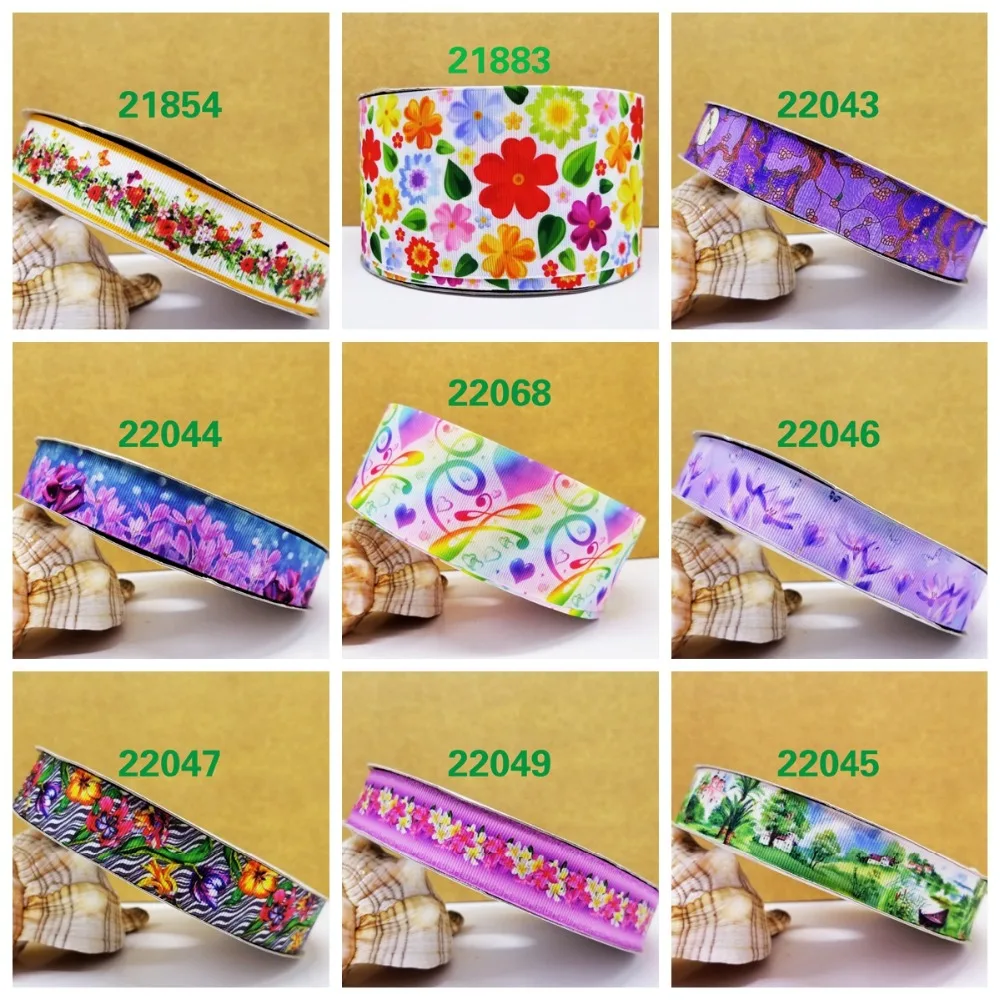 Бесплатная доставка 50 ярдов мультфильм печатных grosgrain ленты 21854 | Дом и сад