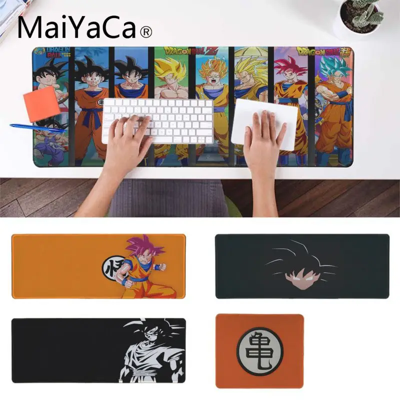 

MaiYaCa Dragon Ball Dbz Goku Logo Desktop Pad Game Mousepad Pad To Mouse Notbook Computer Gaming mouse pad Keyboard Mouse Mats