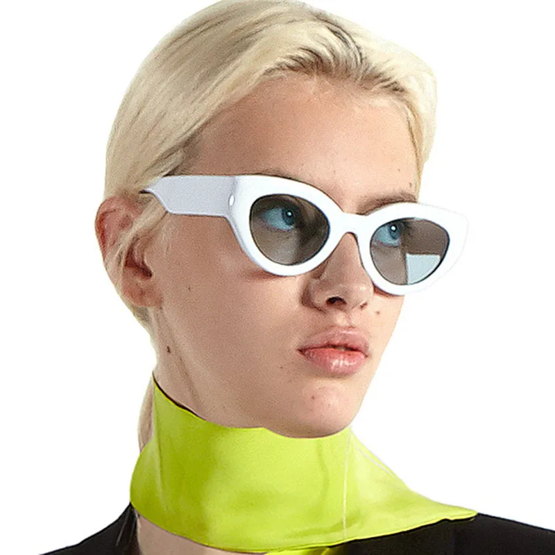 Новое поступление абсолютно ясно солнцезащитные очки Для женщин Мужская Мода ретро солнцезащитные очки кошачий глаз Стиль Для женщин