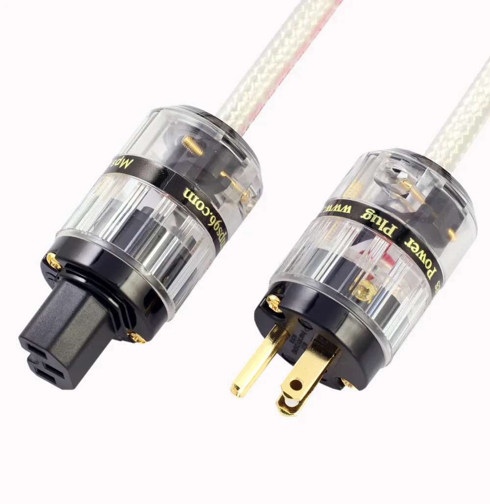 HiFi power cable/cord/wire MPS M 8AC/99.9997OFC plate with silver/ American Standard/CD