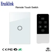 Стандарт США умный настенный выключатель 1 банда 1 способ пульт дистанционного управления свет лампы через приложение Broadlink управление, умный дом автоматизация