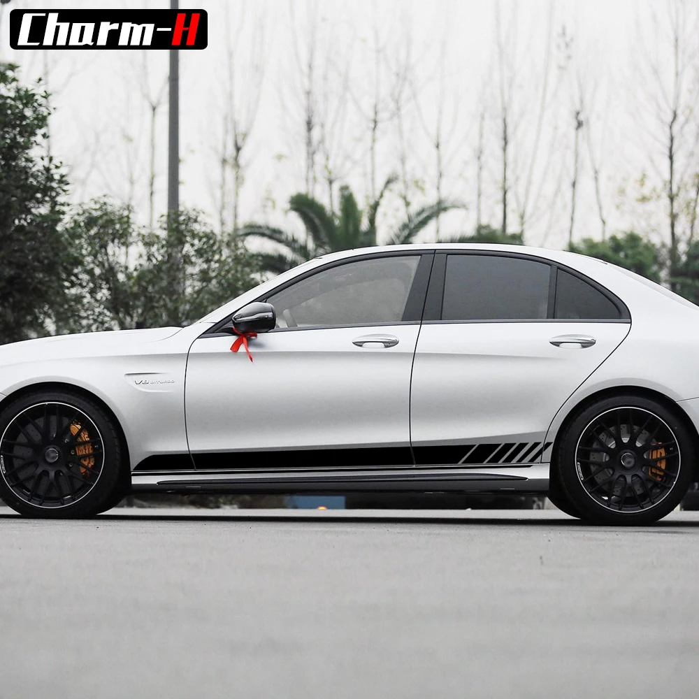 Edition 1 C63 AMG боковой полосы виниловые наклейки в виде Фотообоев C переводными картинками настенные наклейки для Mercedes Benz C Class W205 Купе Седан W213 E школьные стикеры аксессуары