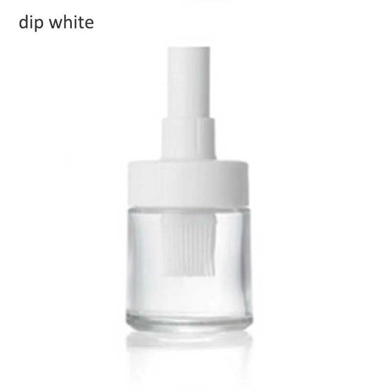 dip white Кухонные гаджеты 2 типа силиконовые термостойкие кисточки для бутылок с маслом аксессуары для приготовления пищи инструмент для барбекю портативная щетка для выпечки - Цвет: dip white