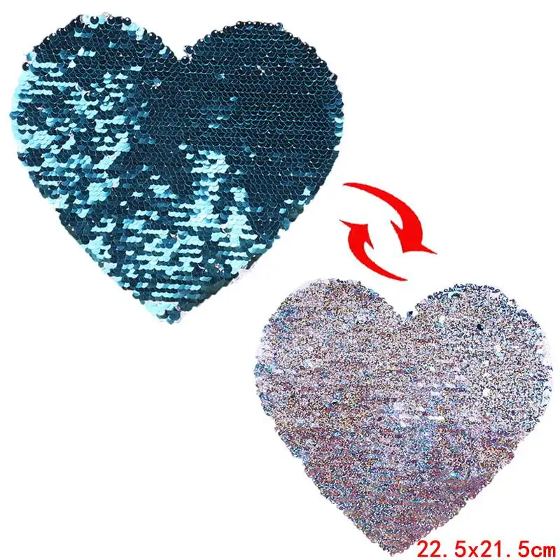 Prajna Love Heart Patches Прошитые Двухсторонние цветные нашивки для одежды радужная