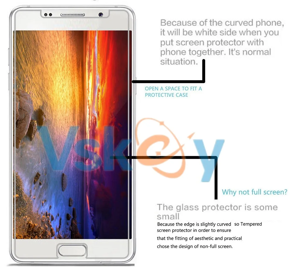 VSKEY 10 шт. 2.5D закаленное Стекло для Samsung Galaxy a3 a320 a3 a310 a300 Защитная пленка для мобильного HD прозрачная защитная пленка для экрана