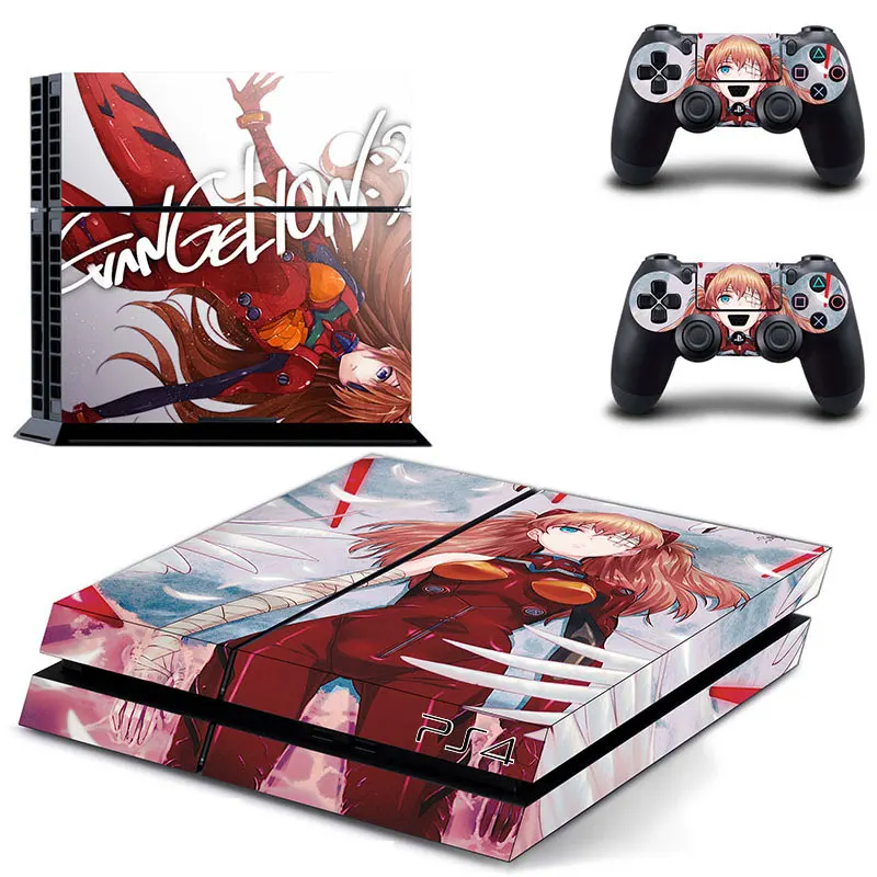 NEON GENESIS EVANGELION EVA Play Station4 ps4 стикер кожи для sony ps4 наклейки кожи консоли и 2 контроллера шкуры ps4 винил