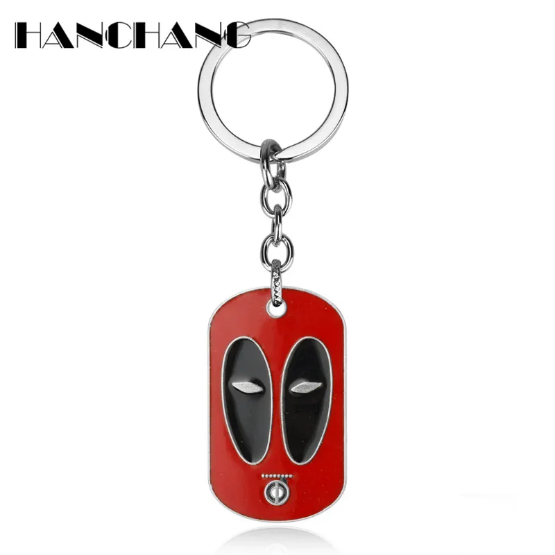

Deadpool Key Chain Men Women Car Key Jewelry Keyring Metal Pendant Keyholder Metal Trinket Keyfob