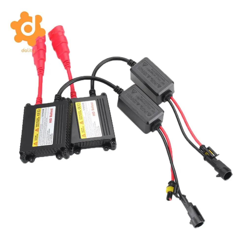 2 Pieces Car 12V 55W Digital Xenon HID Ballasts Replacements DC Waterproof