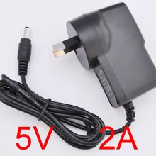 AC 100 V-240 V адаптер преобразователя DC 5 V 2A/2000mA блок Питания AU Plug AC/DC 5,5mm x 2,1mm 50 шт+ DHL