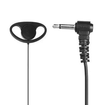 

3.5mm D Shape Listen Only Soft Rubber Earpiece Headset for Motorola Radio