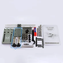 Деревообрабатывающий Карманный Дырокол 3 в 1 DIY угловая дрель Руководство набор Дырокол локатор патрон бура бит Деревянный инструмент алюминиевый сплав