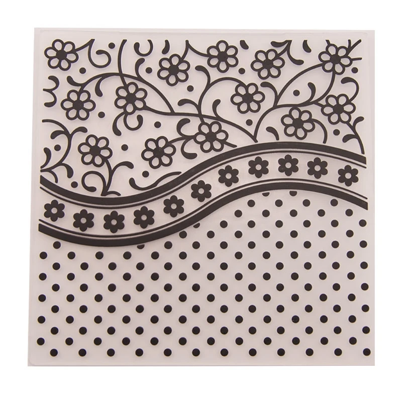 

Plastic Embossing Folder Template For DIY Scrapbook Photo Album Card Dot Pattern Embossing Folder Plastic Scrapbooking