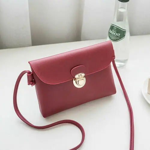 

Ladies Solid Cross Body Messenger Bag Women Shoulder Over Bags Satchel Handbag Two Style Flap