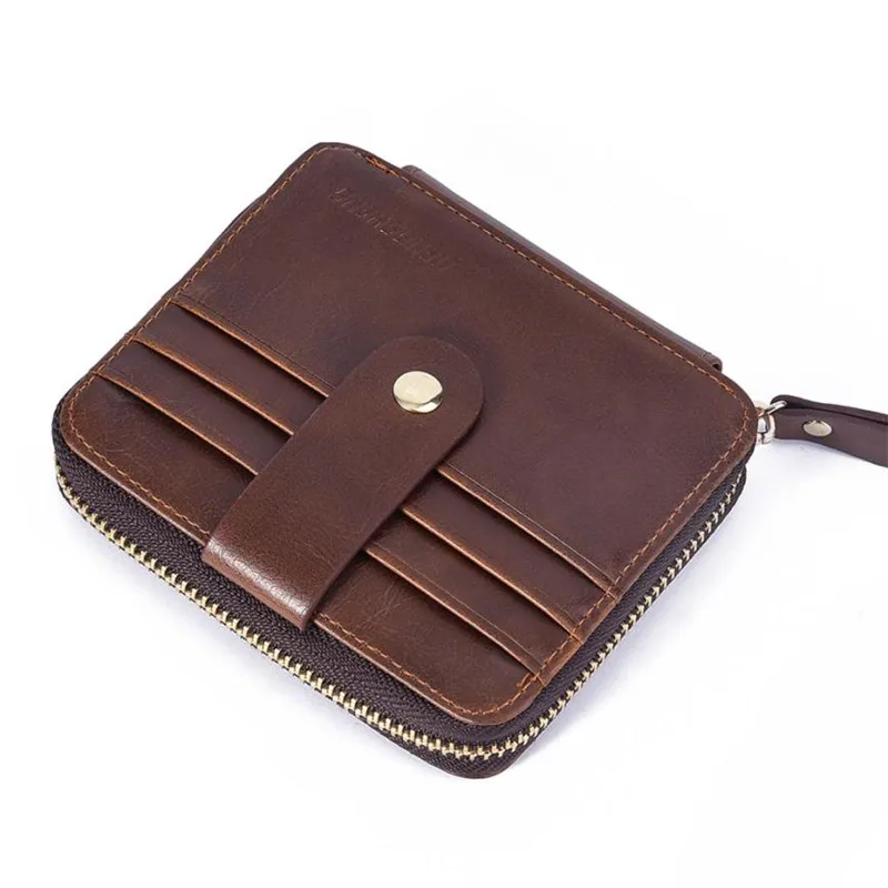 

HENGSHENG Men Short Leather ID Credit Card Wallet Holder Bag Purse credit card holder tarjetero travel wallet organizador